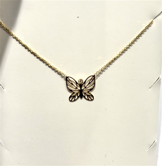 Halskette Oro Gioia Dame in Gelbgold Diamante 0.10 Ct OCF13228.001 - OCF13228.001